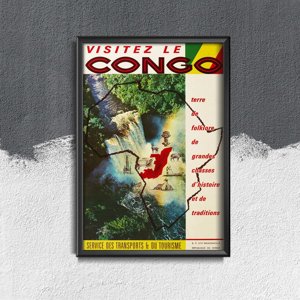 Retro-Poster Visitex le Congo African