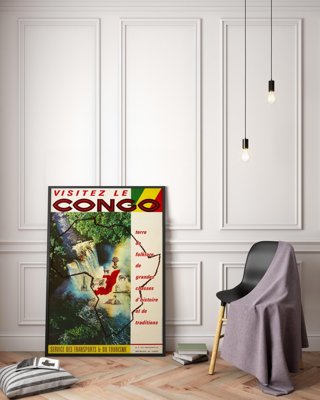 Retro-Poster Visitex le Congo African