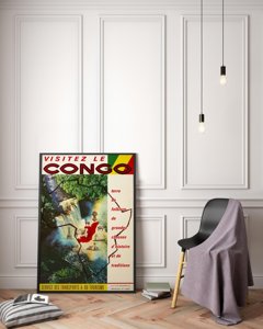 Retro-Poster Visitex le Congo African