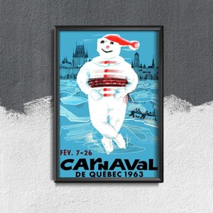 Plakat-Weinlese Carnaval Quebec Kanada