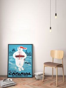 Plakat-Weinlese Carnaval Quebec Kanada