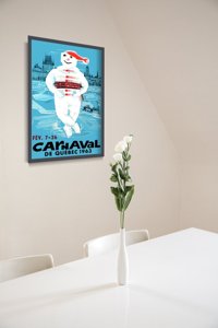 Plakat-Weinlese Carnaval Quebec Kanada