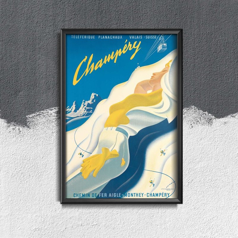 Plakat für den Frieden Schweiz Champery