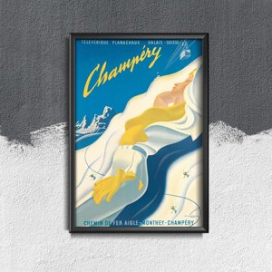 Plakat für den Frieden Schweiz Champery