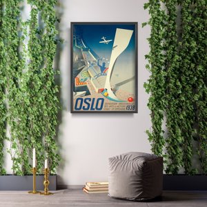 Retro-Poster Expo Oslo Norwegen