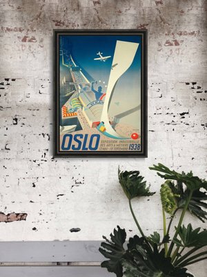 Retro-Poster Expo Oslo Norwegen