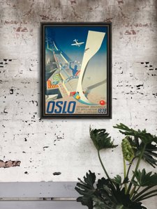 Retro-Poster Expo Oslo Norwegen