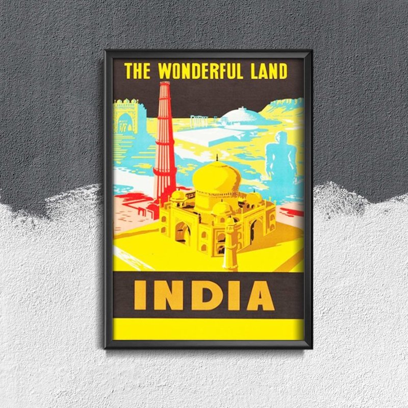 Poster an der Wand Indien Wonderland