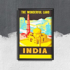 Poster an der Wand Indien Wonderland