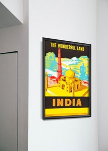 Poster an der Wand Indien Wonderland