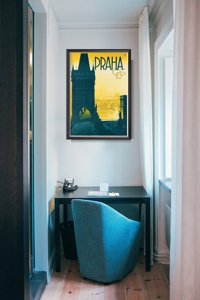 Retro-Poster Prag Tschechische