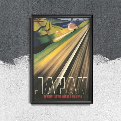 Plakat-Weinlese Japanische Regierungs-Eisenbahn