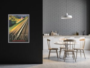 Plakat-Weinlese Japanische Regierungs-Eisenbahn
