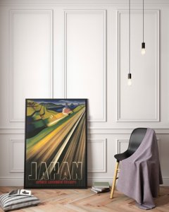 Plakat-Weinlese Japanische Regierungs-Eisenbahn
