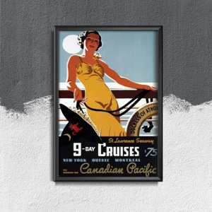 Poster im Retro-Stil Canadian Pacific
