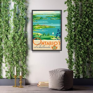 Poster an der Wand Ontario Kanada Ost-Finnland