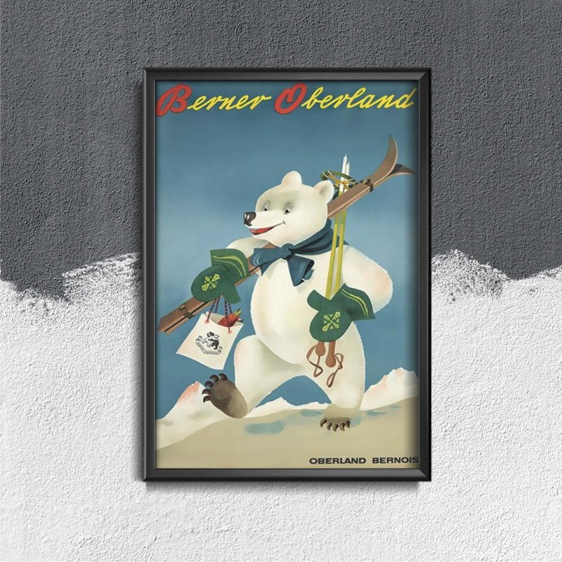 Retro-Poster Schweiz Berner Oberland
