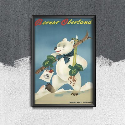 Retro-Poster Schweiz Berner Oberland
