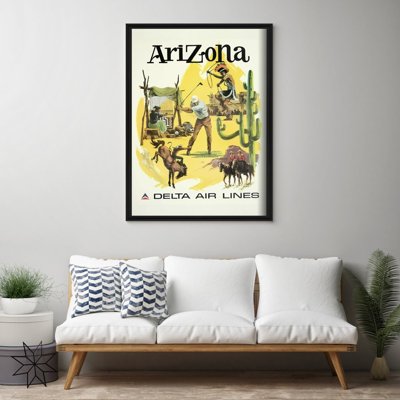 Poster im Retro-Stil Delta Airlines Arizona