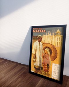 Poster im Retro-Stil malerisch Malaya