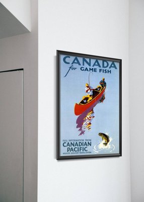 Poster an der Wand Kanada für Spielfische