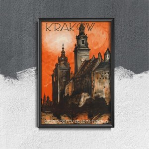 Plakat für den Frieden Krakow Chemins de fer de l'Allemand Zeit