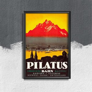 Retro-Poster Schweiz Pilatus Luzern