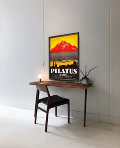 Retro-Poster Schweiz Pilatus Luzern