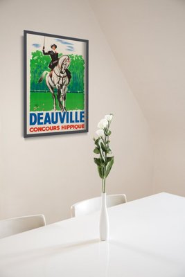 Retro-Poster Deauville, Frankreich Concours Hippique