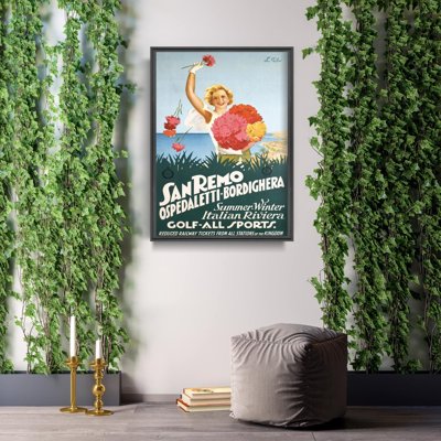 Plakat für den Frieden Italien San Remo Riviera