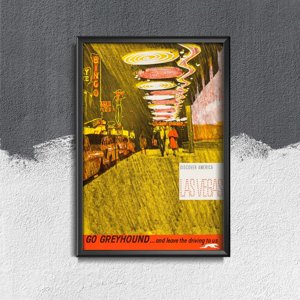 Weinleseplakat Discover America Las Vegas