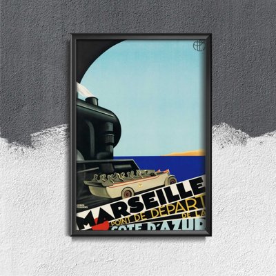 Retro-Poster Marseille Point de Depart