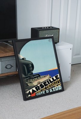 Retro-Poster Marseille Point de Depart