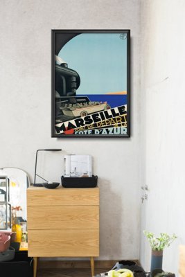 Retro-Poster Marseille Point de Depart