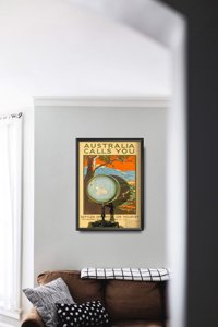 Plakat-Weinlese Australien ruft Sie