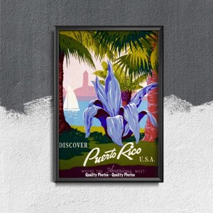 Poster im Retro-Stil Puerto Rico USA