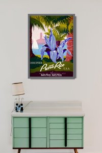 Poster im Retro-Stil Puerto Rico USA