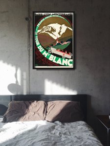 Weinleseplakat für das Wohnzimmer Mont Blanc