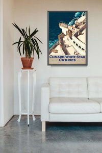 Poster im Retro-Stil Cunard White Star Cruises