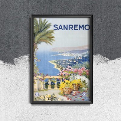 Retro-Poster Sanremo Italien