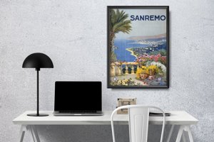 Retro-Poster Sanremo Italien