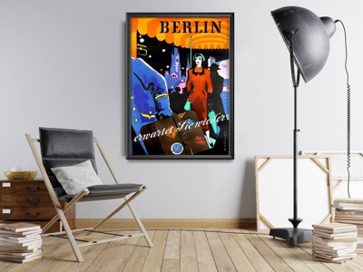 Poster im Retro-Stil Berlin