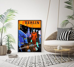 Poster im Retro-Stil Berlin