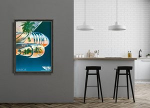 Poster an der Wand Pacific Airlines Uta