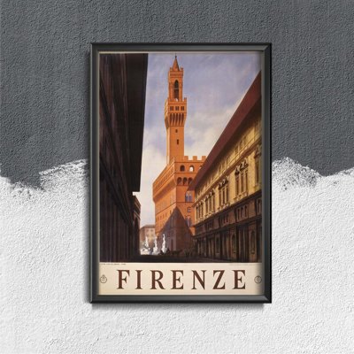 Plakat für den Frieden Retro Plakat Firenze Italien
