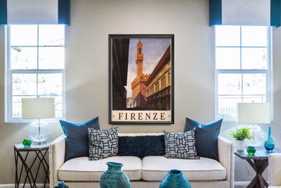 Plakat für den Frieden Retro Plakat Firenze Italien