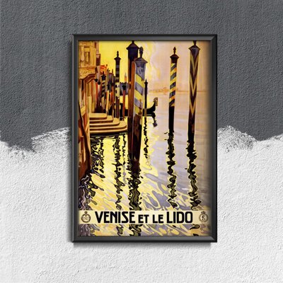 Retro-Poster Venedig, Italien