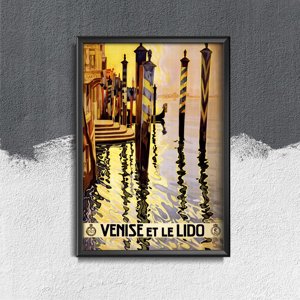 Retro-Poster Venedig, Italien