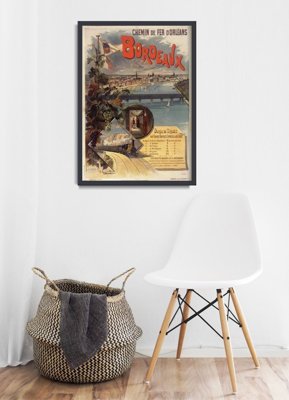Retro-Poster Bordeaux Frankreich