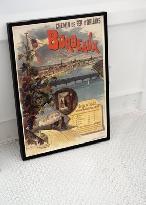 Retro-Poster Bordeaux Frankreich